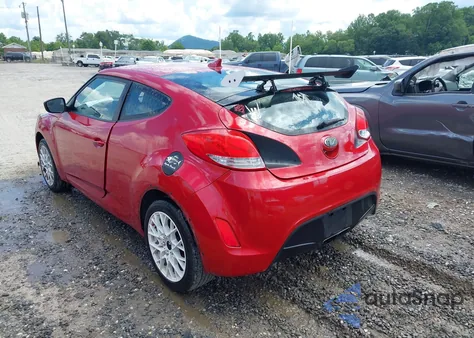 2017 Hyundai Veloster из США, поврежденный, VIN KMHTC6AD3HU307641